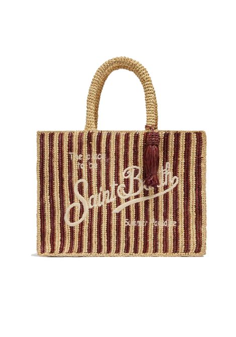 Borsa piccola Mc2 Saint Barth Colette raffia stripes naturale nappina MC2 SAINT BARTH | Borse | COLETTERAFFIA03979H18